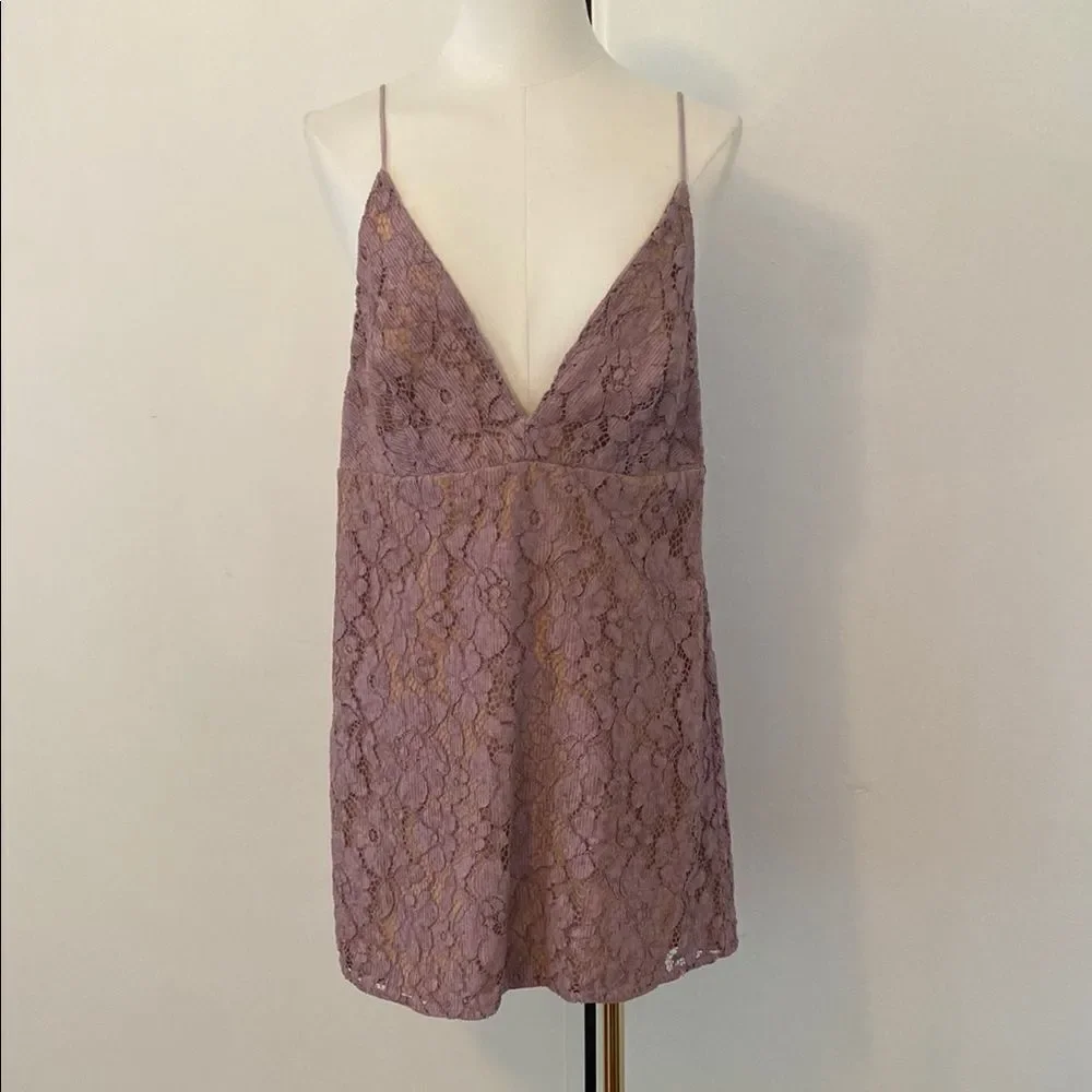 Free People Dangerous Love Lace Mini Dress Size 8
